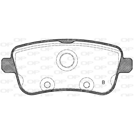Jeu de quatre plaquettes de frein à disque OPEN PARTS