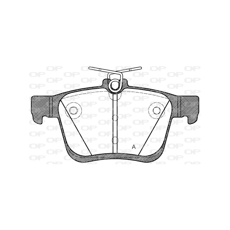 Jeu de quatre plaquettes de frein à disque OPEN PARTS