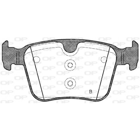 Jeu de quatre plaquettes de frein à disque OPEN PARTS
