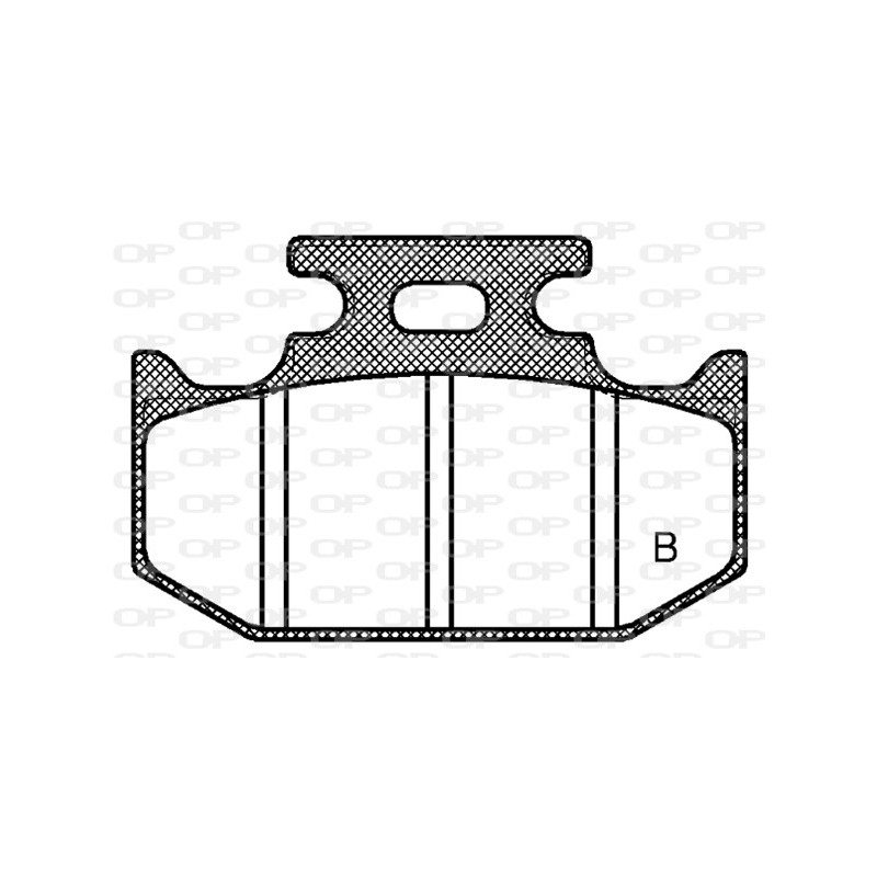 Jeu de quatre plaquettes de frein à disque OPEN PARTS