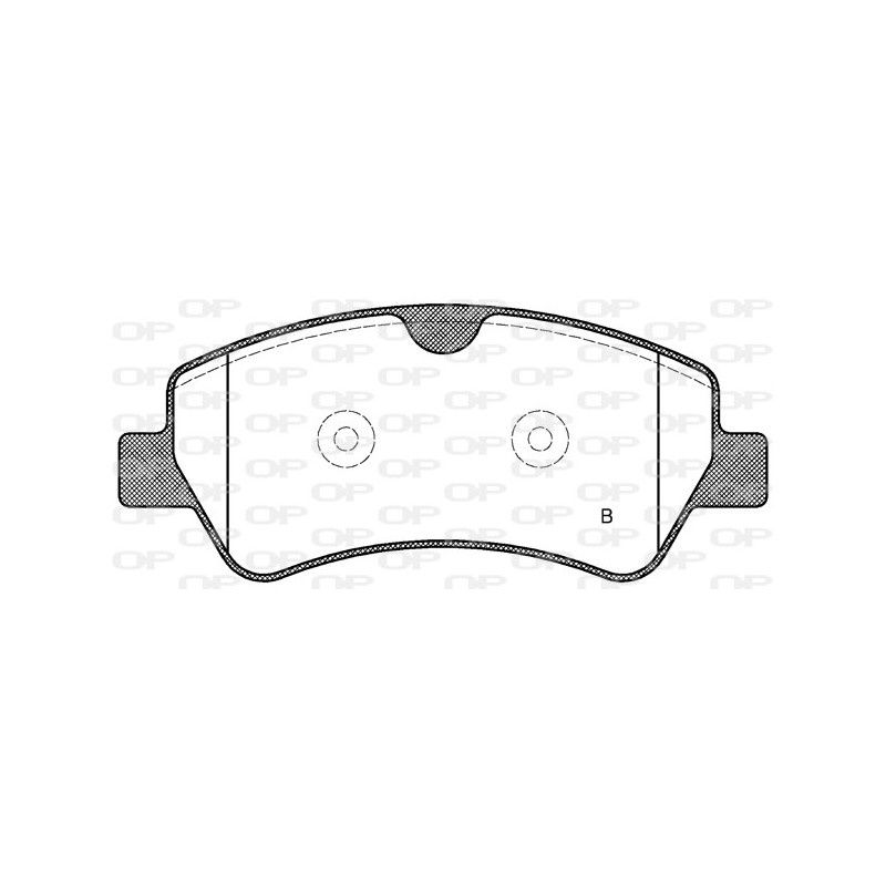Jeu de quatre plaquettes de frein à disque OPEN PARTS