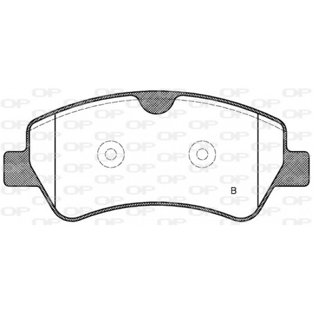 Jeu de quatre plaquettes de frein à disque OPEN PARTS