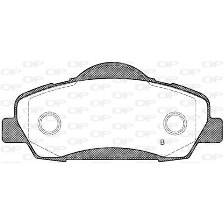 Jeu de quatre plaquettes de frein à disque OPEN PARTS