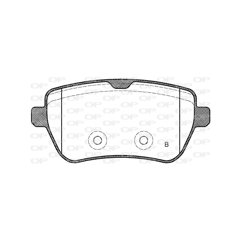 Jeu de quatre plaquettes de frein à disque OPEN PARTS