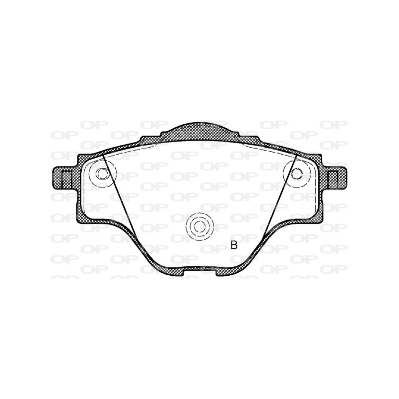 Jeu de quatre plaquettes de frein à disque OPEN PARTS