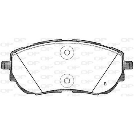Jeu de quatre plaquettes de frein à disque OPEN PARTS