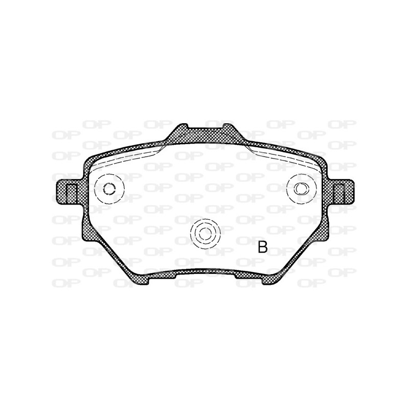 Jeu de quatre plaquettes de frein à disque OPEN PARTS