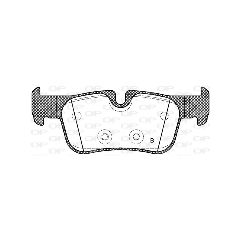 Jeu de quatre plaquettes de frein à disque OPEN PARTS