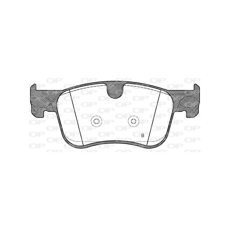 Jeu de quatre plaquettes de frein à disque OPEN PARTS