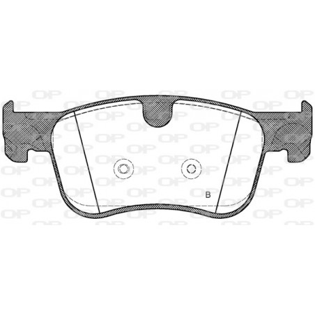 Jeu de quatre plaquettes de frein à disque OPEN PARTS
