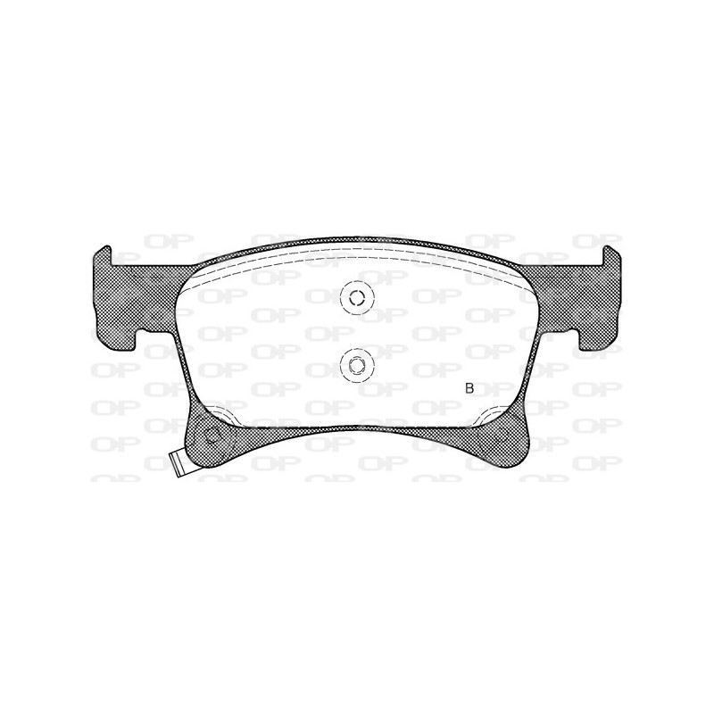 Jeu de quatre plaquettes de frein à disque OPEN PARTS