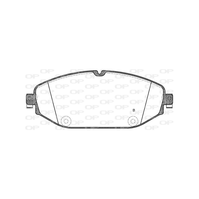 Jeu de quatre plaquettes de frein à disque OPEN PARTS