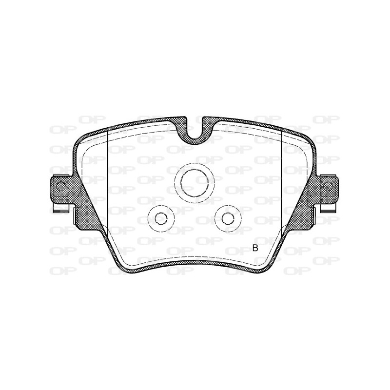 Jeu de quatre plaquettes de frein à disque OPEN PARTS