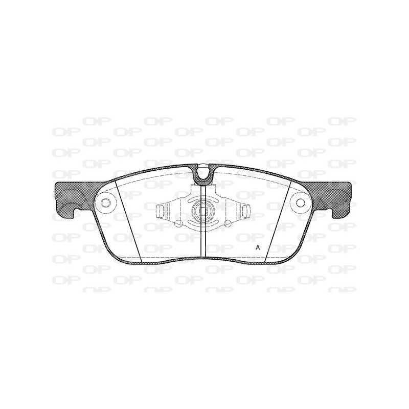 Jeu de quatre plaquettes de frein à disque OPEN PARTS