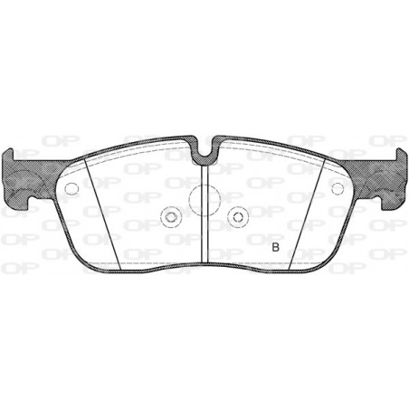 Jeu de quatre plaquettes de frein à disque OPEN PARTS