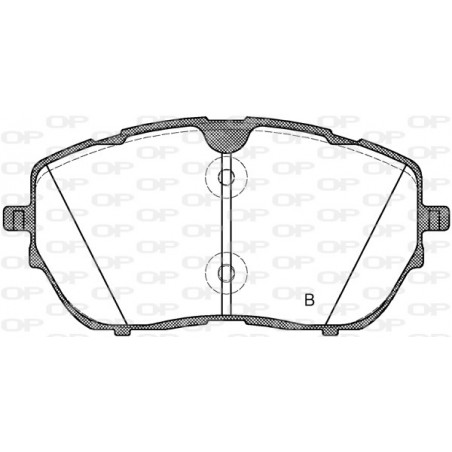 Jeu de quatre plaquettes de frein à disque OPEN PARTS