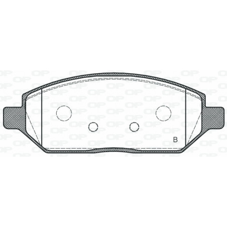 Jeu de quatre plaquettes de frein à disque OPEN PARTS