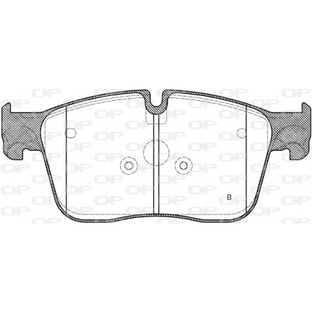 Jeu de quatre plaquettes de frein à disque OPEN PARTS