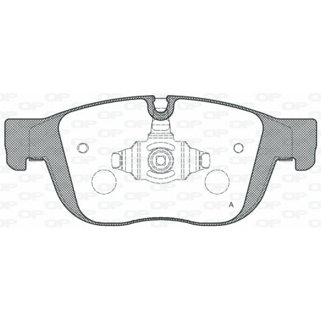 Jeu de quatre plaquettes de frein à disque OPEN PARTS