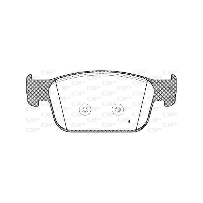 Jeu de quatre plaquettes de frein à disque OPEN PARTS