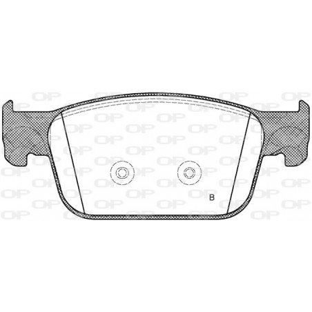 Jeu de quatre plaquettes de frein à disque OPEN PARTS