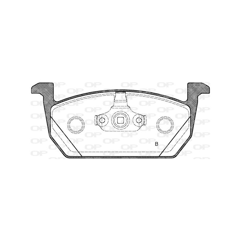 Jeu de quatre plaquettes de frein à disque OPEN PARTS