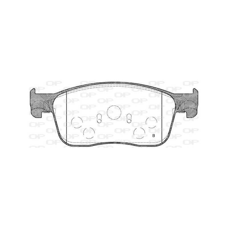 Jeu de quatre plaquettes de frein à disque OPEN PARTS