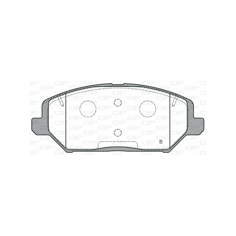 Jeu de quatre plaquettes de frein à disque OPEN PARTS