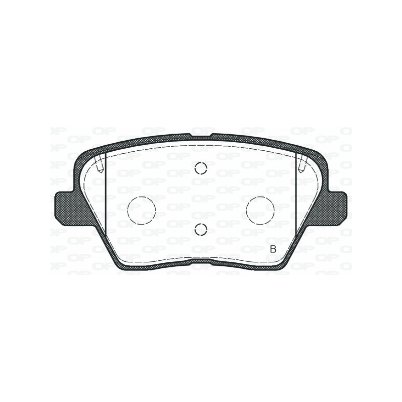 Jeu de quatre plaquettes de frein à disque OPEN PARTS