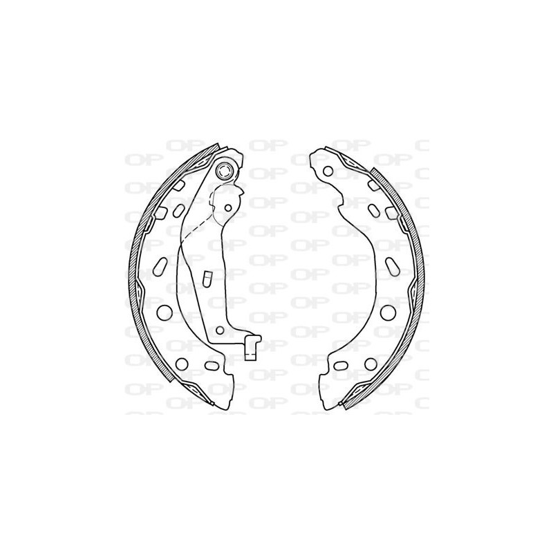 Jeu de mâchoires de frein OPEN PARTS