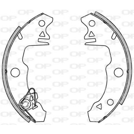 Jeu de mâchoires de frein...