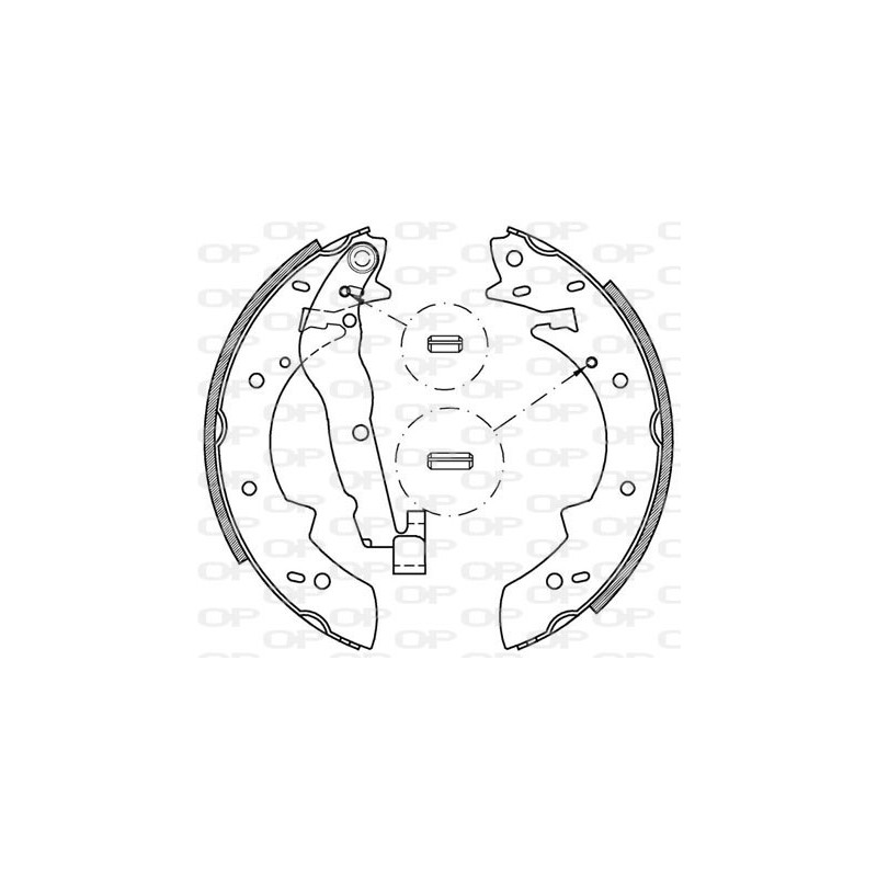 Jeu de mâchoires de frein OPEN PARTS
