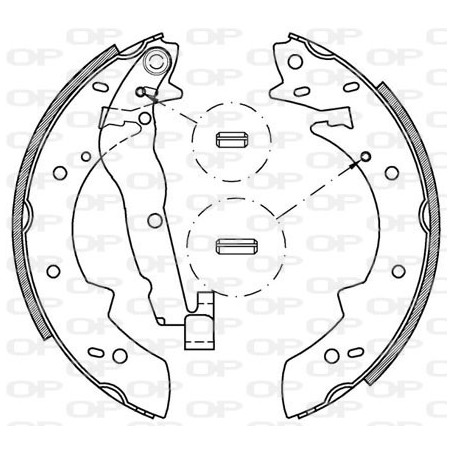 Jeu de mâchoires de frein...