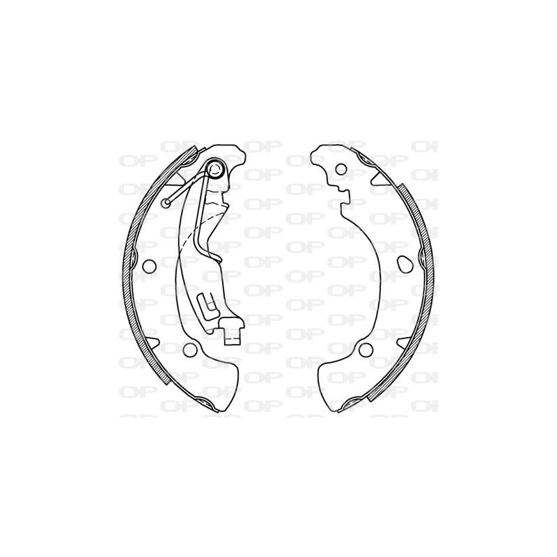 Jeu de mâchoires de frein OPEN PARTS