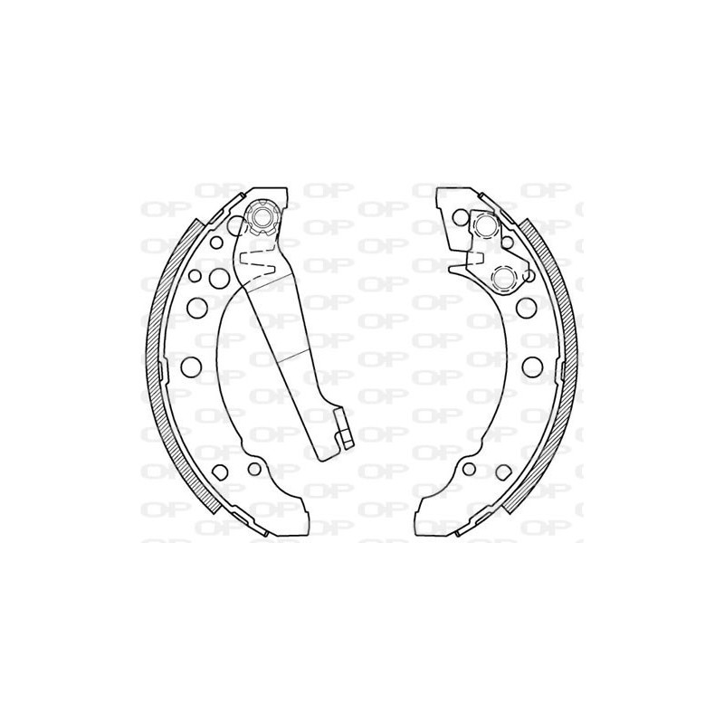 Jeu de mâchoires de frein OPEN PARTS