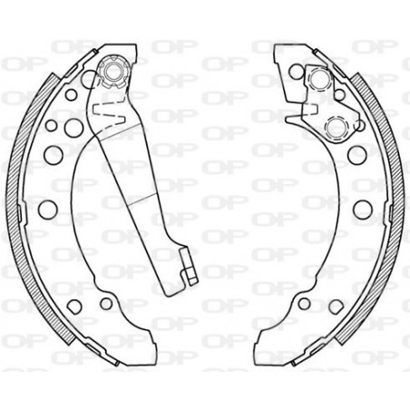 Jeu de mâchoires de frein OPEN PARTS