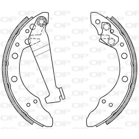 Jeu de mâchoires de frein...