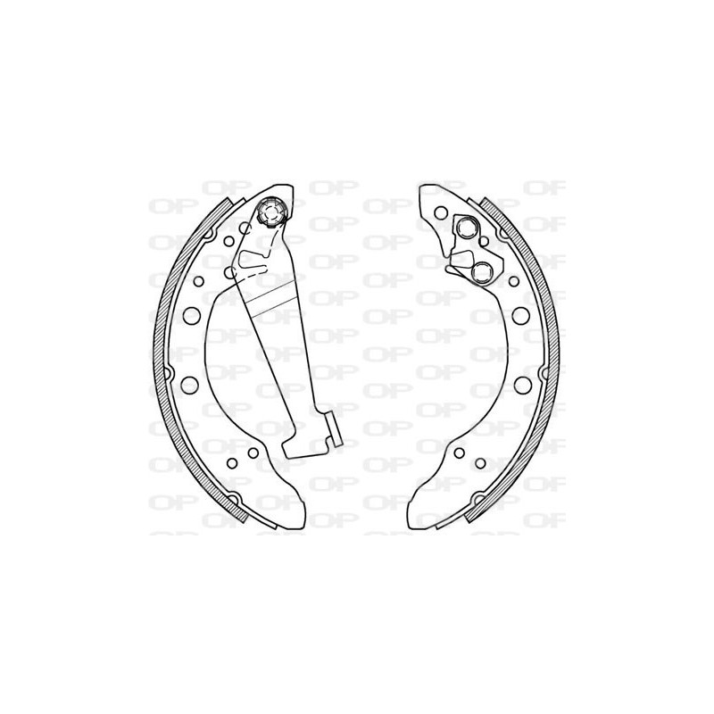 Jeu de mâchoires de frein OPEN PARTS