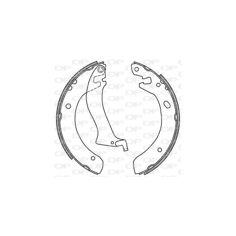 Jeu de mâchoires de frein OPEN PARTS