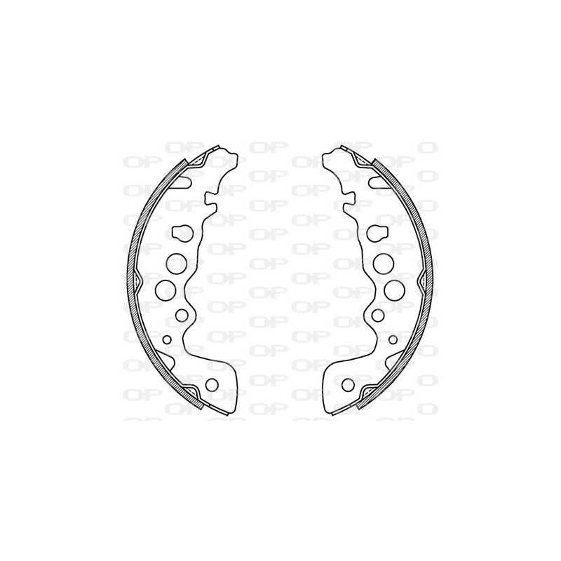 Jeu de mâchoires de frein OPEN PARTS