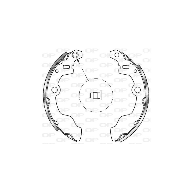 Jeu de mâchoires de frein OPEN PARTS