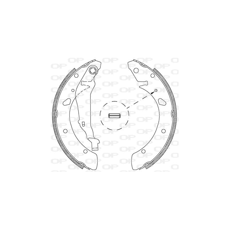 Jeu de mâchoires de frein OPEN PARTS