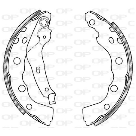 Jeu de mâchoires de frein OPEN PARTS