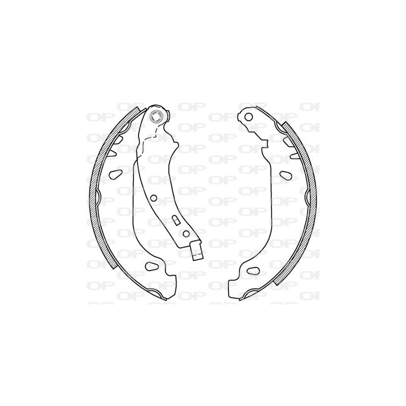 Jeu de mâchoires de frein OPEN PARTS