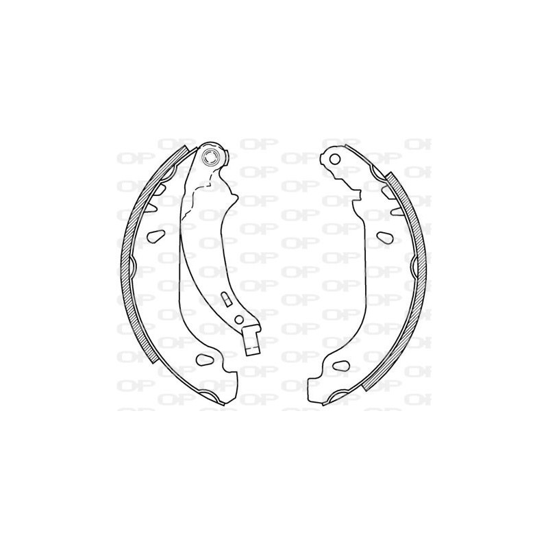 Jeu de mâchoires de frein OPEN PARTS