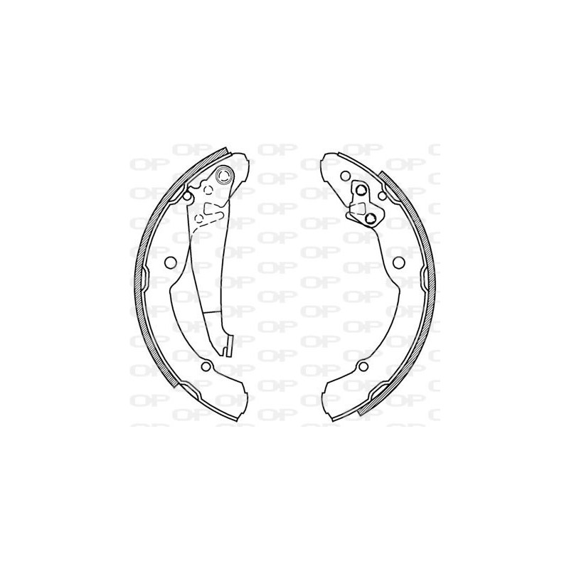 Jeu de mâchoires de frein OPEN PARTS