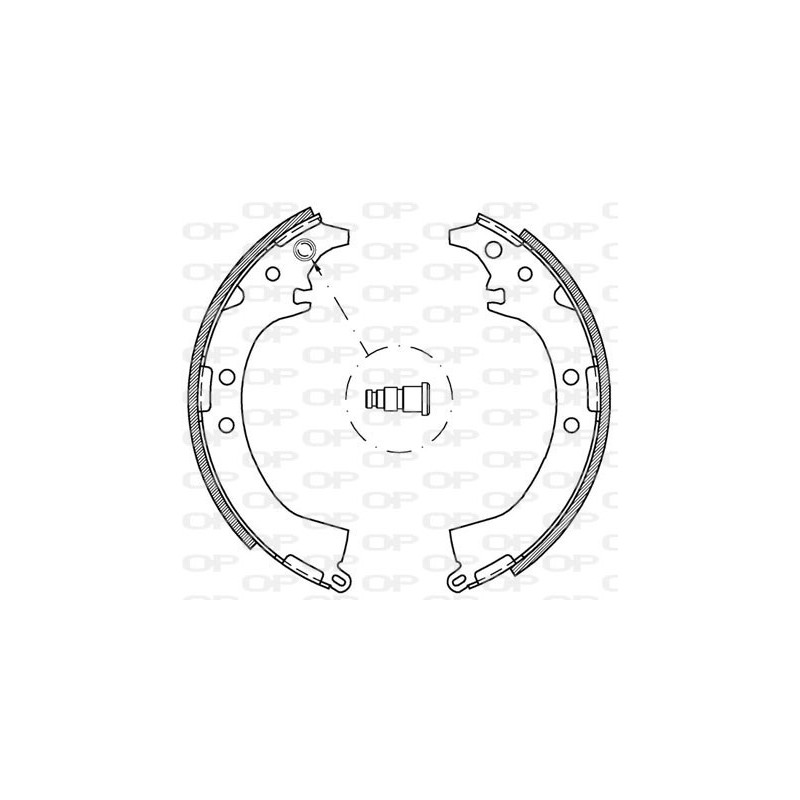 Jeu de mâchoires de frein OPEN PARTS