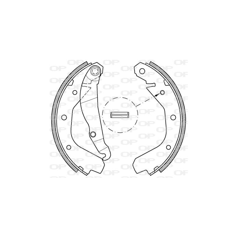 Jeu de mâchoires de frein OPEN PARTS