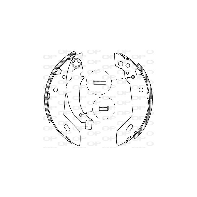 Jeu de mâchoires de frein OPEN PARTS