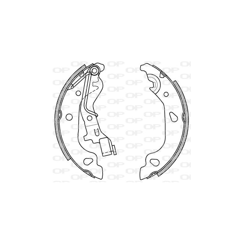 Jeu de mâchoires de frein OPEN PARTS